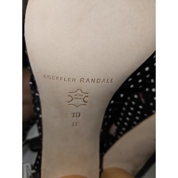 New! Loeffler Randall Tatiana Heeled Sandal Size 10 Blue Polka Dots MSRP $279 - Picture 10 of 11
